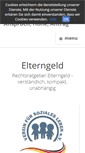 Mobile Screenshot of eltern-geld.org